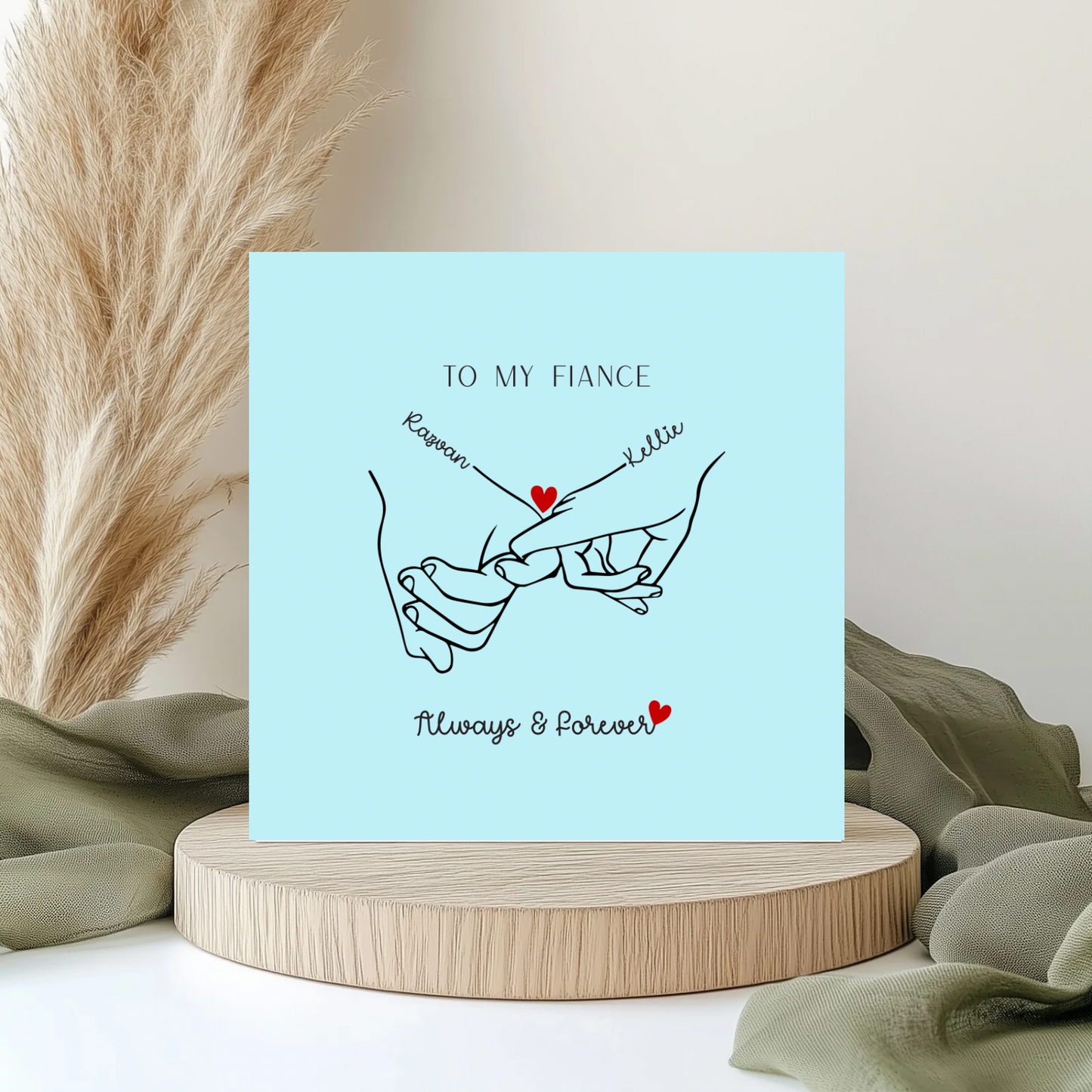 Pinky Promise Personalised Card