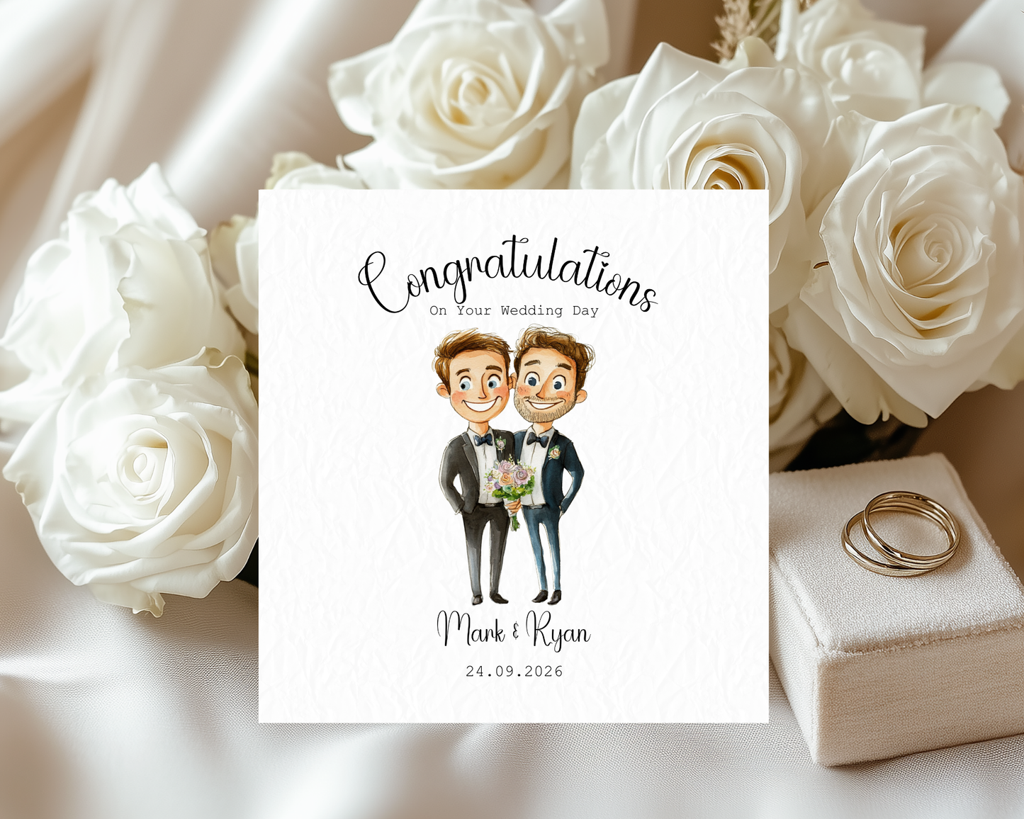 Personalised With Love On Your Wedding Day | Gay Couple