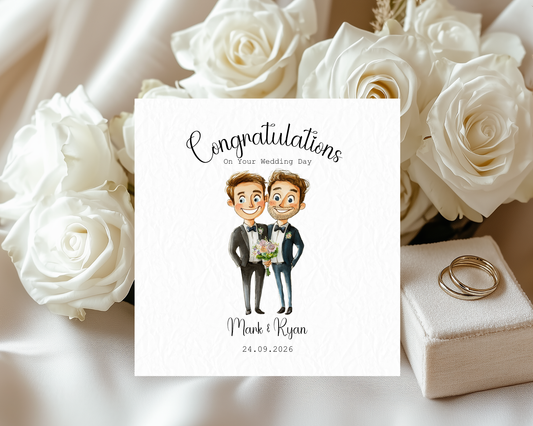 Personalised With Love On Your Wedding Day | Gay Couple