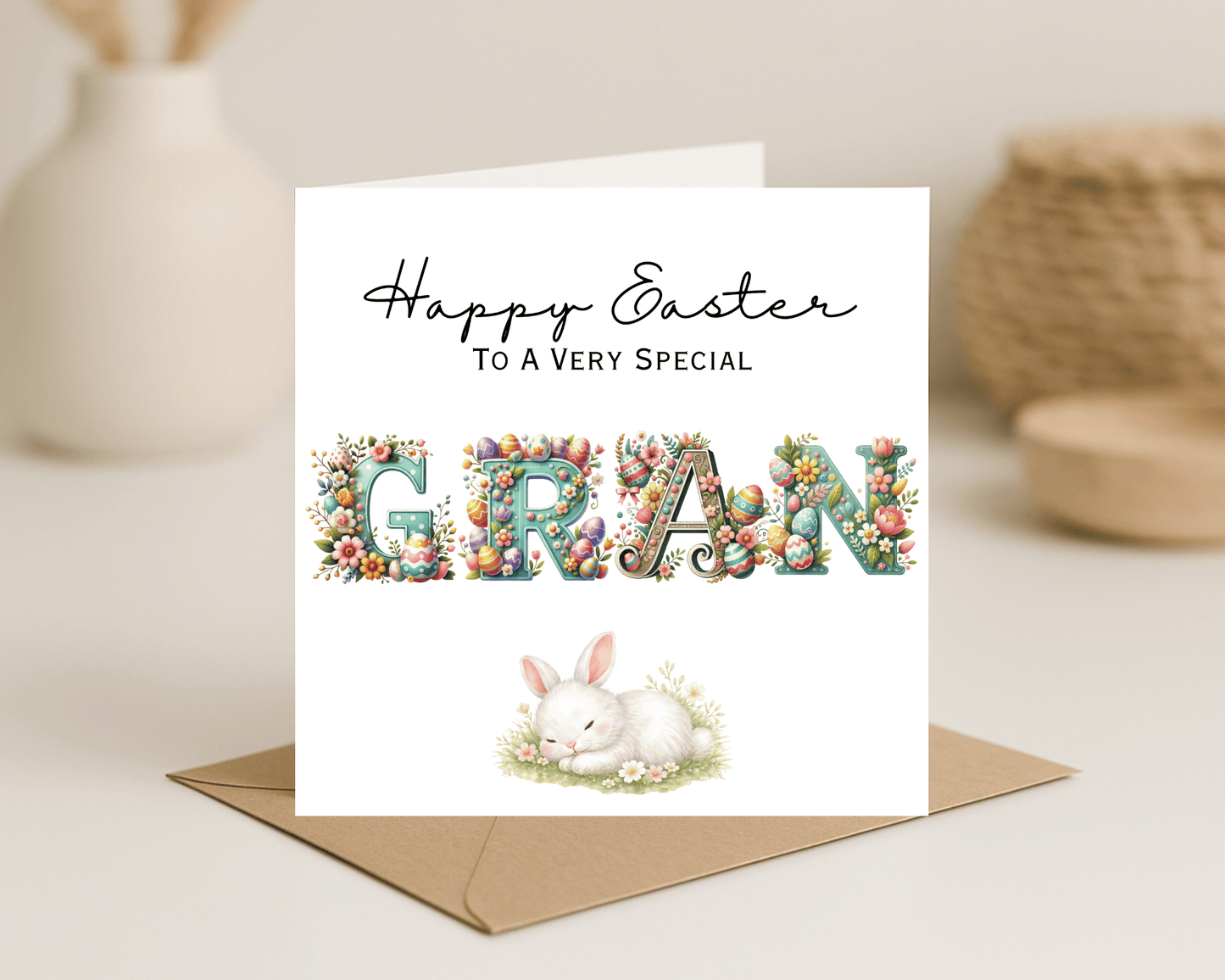 Personalised Gran Easter Card