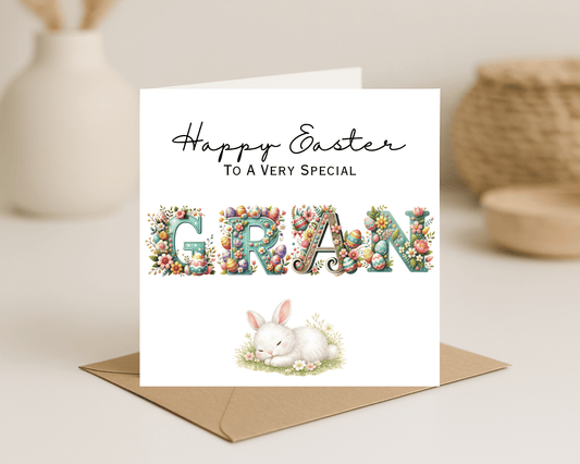 Personalised Gran Easter Card