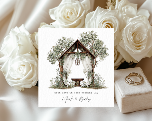 Personalised Water Colour Forest Wedding | With Love On Your Wedding Day