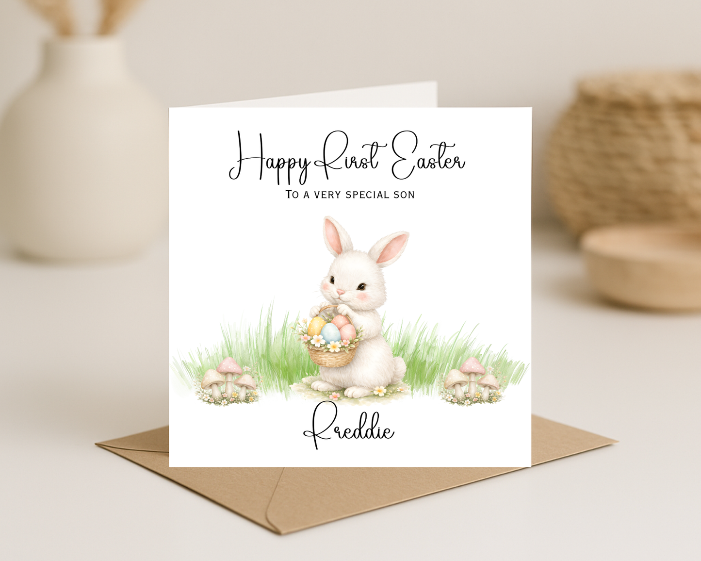 Personalised Happy Easter Card | Happy First Easter Son