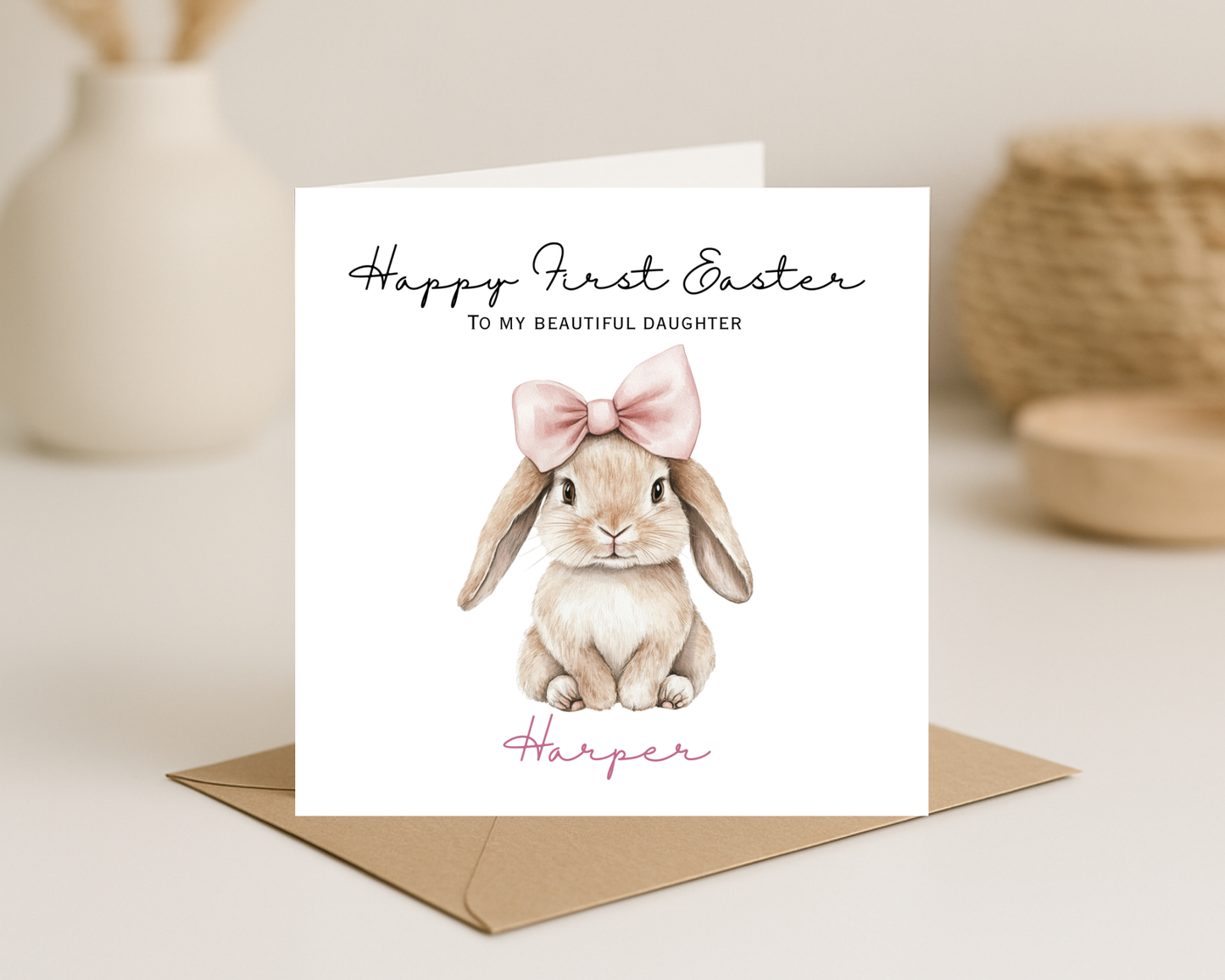 Personalised Happy Easter Card | Happy First Easter Daughter