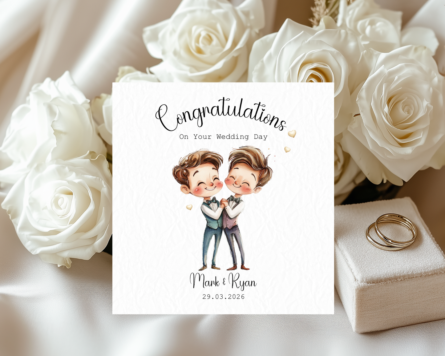 Personalised With Love On Your Wedding Day | Gay Couple