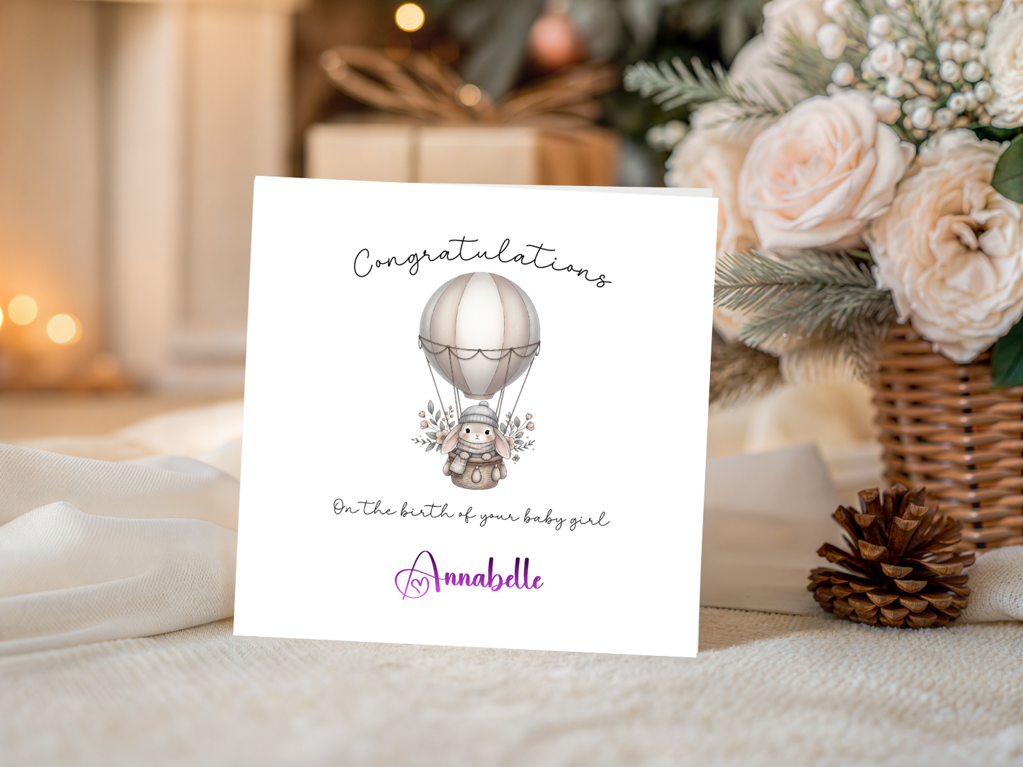 Personalised - Congratulations On The Birth Of Your Baby