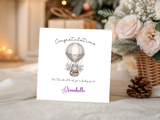 Personalised - Congratulations On The Birth Of Your Baby