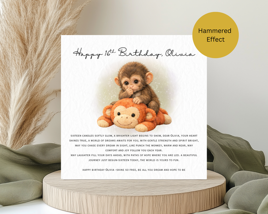 Personalised Punch Inspired Birthday Card