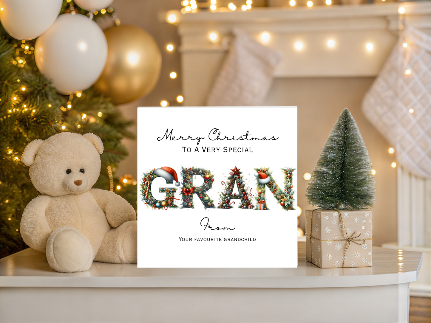 Personalised Gran Christmas Card