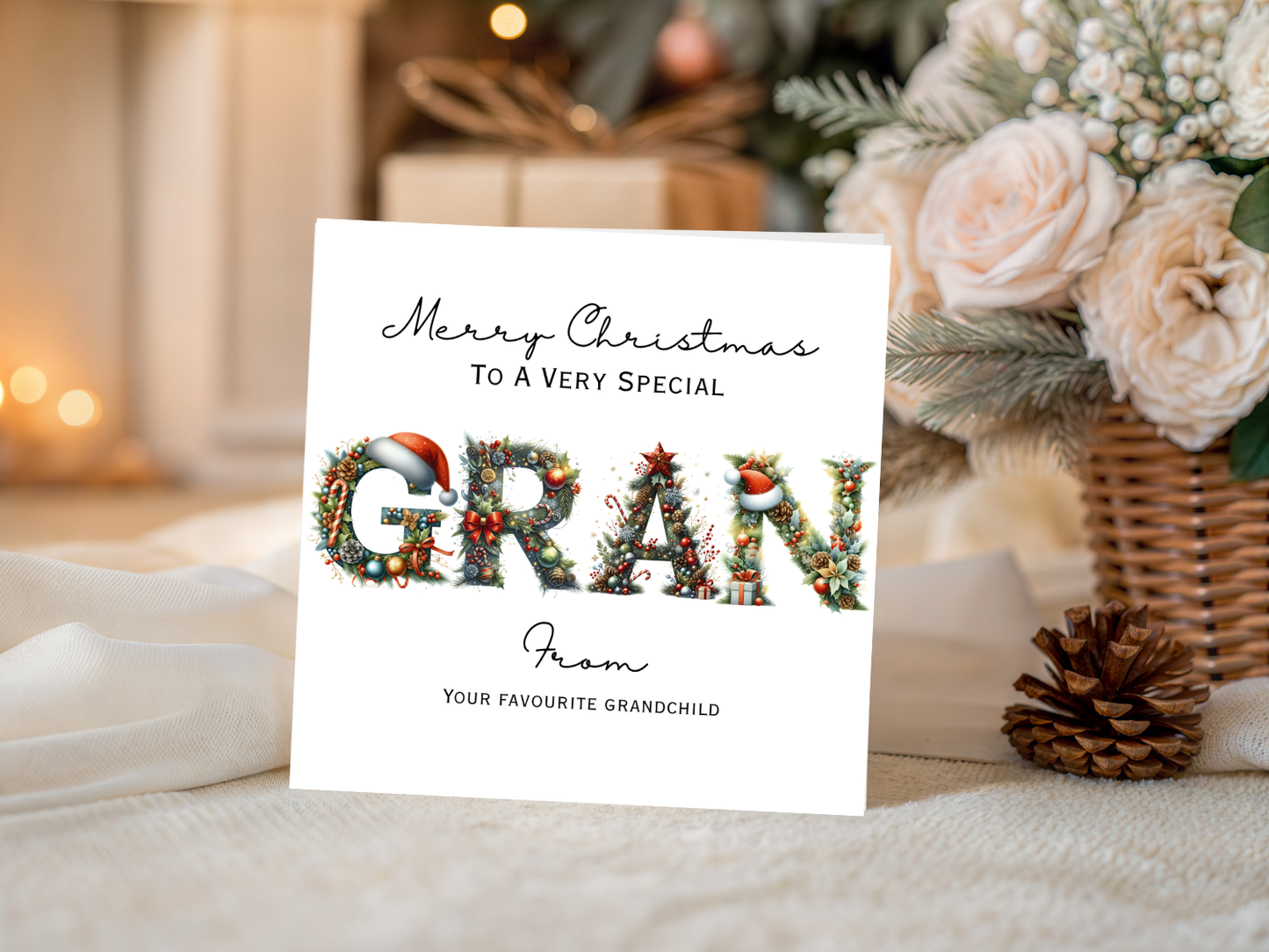 Personalised Gran Christmas Card