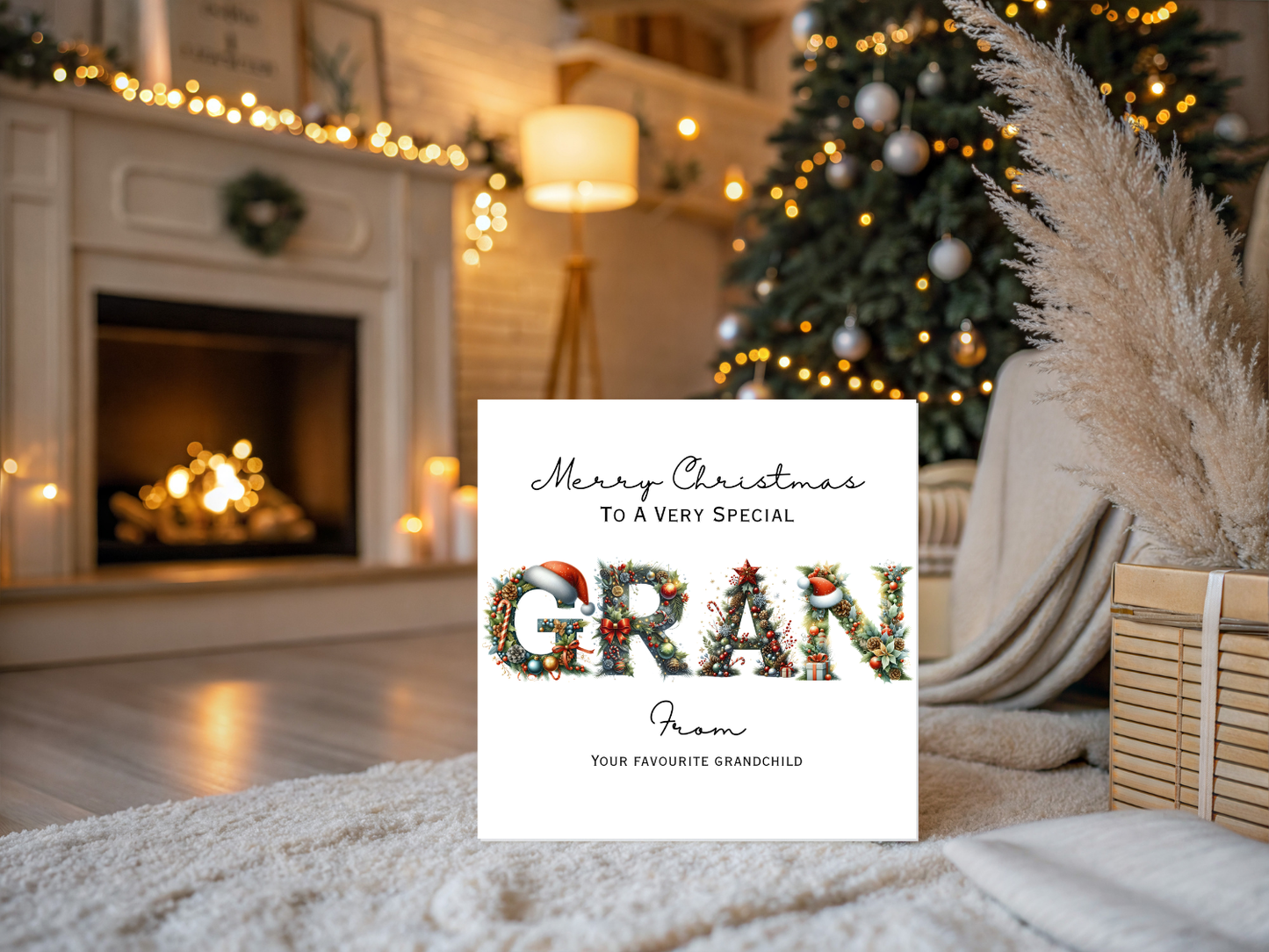 Personalised Gran Christmas Card