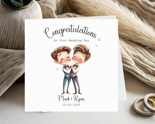 Personalised With Love On Your Wedding Day | Gay Couple