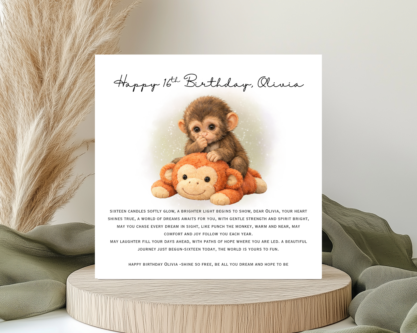 Personalised Punch Inspired Birthday Card