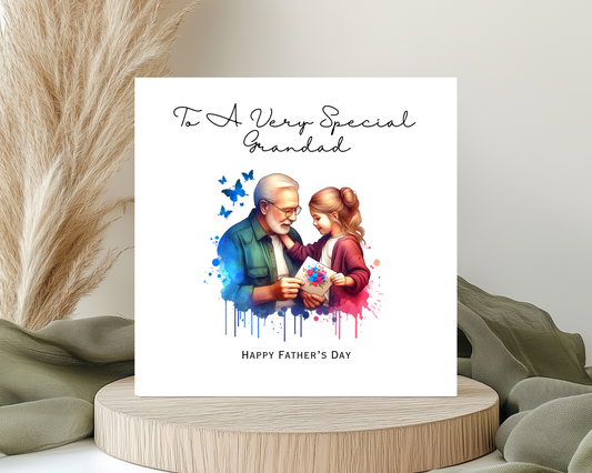 Happy Father's Day Card To  A Very Special Grandad