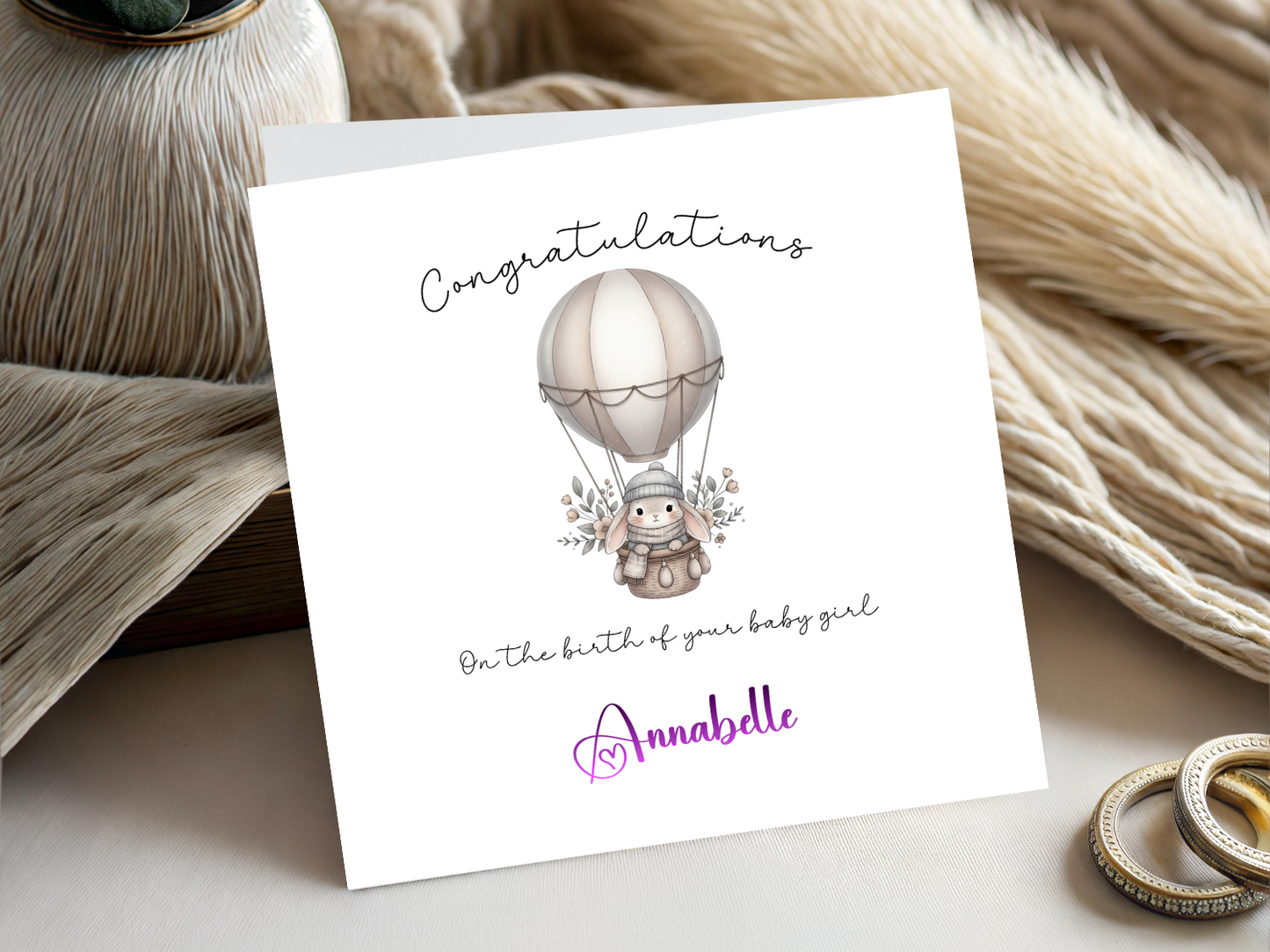 Personalised - Congratulations On The Birth Of Your Baby