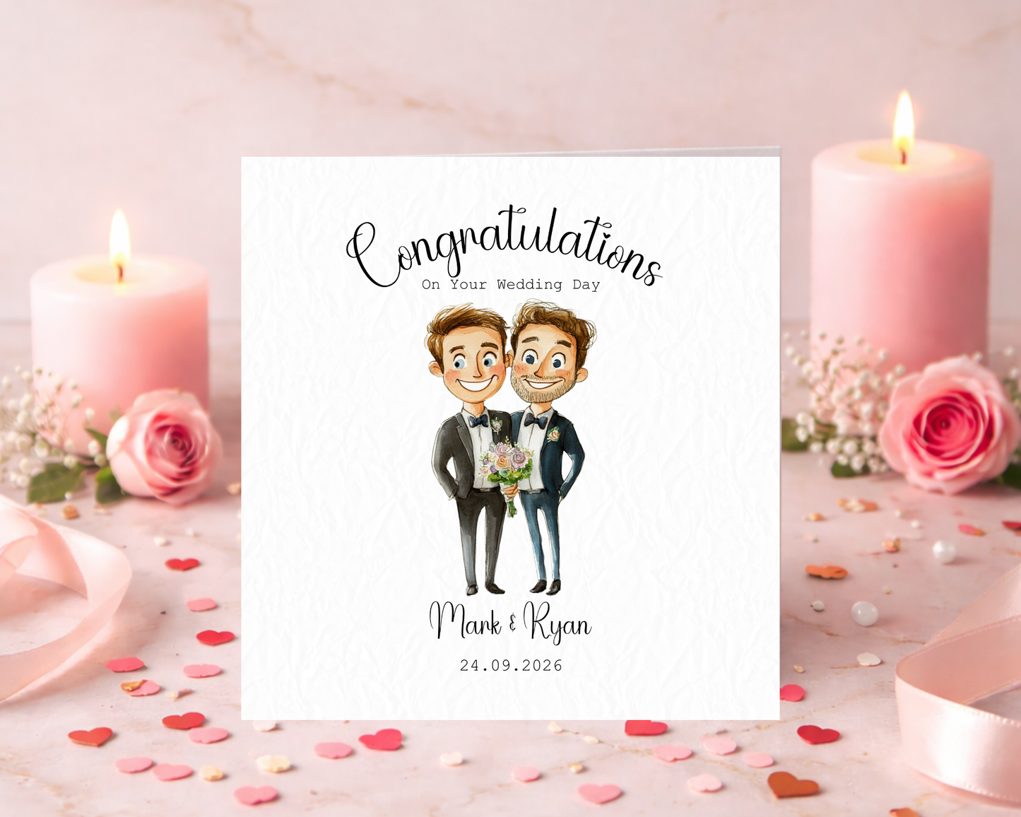 Personalised With Love On Your Wedding Day | Gay Couple
