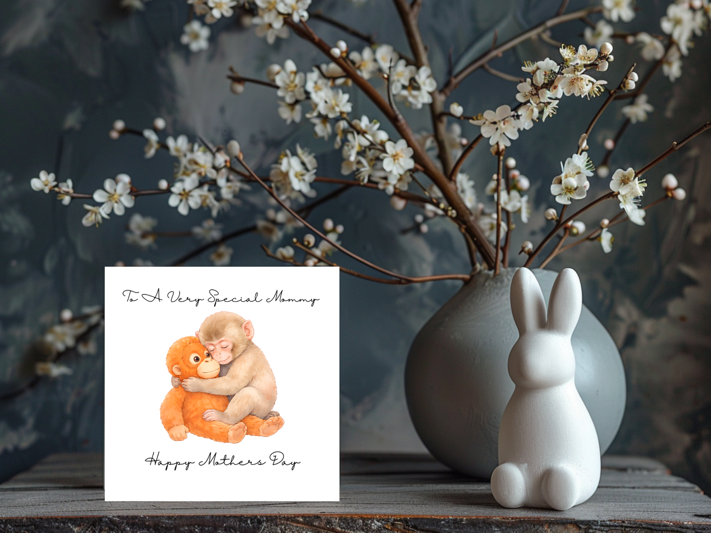 Personalised Punch Mother's day card | Inspired by Punch And his Stuffed Teddy