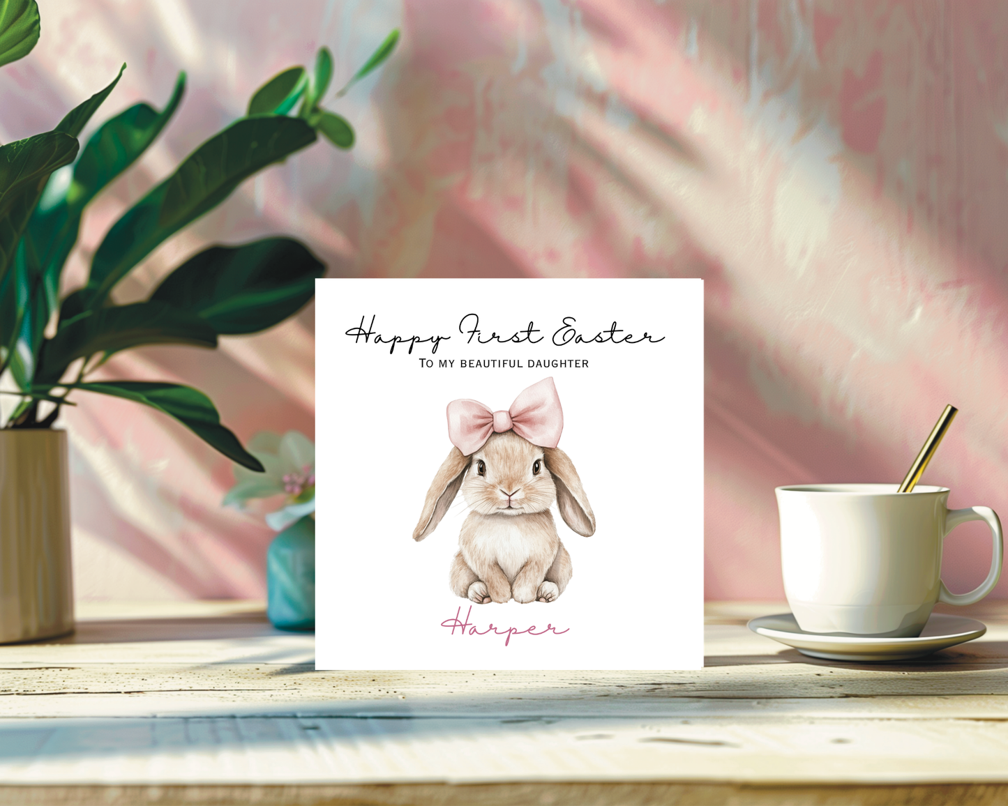 Personalised Happy Easter Card | Happy First Easter Daughter