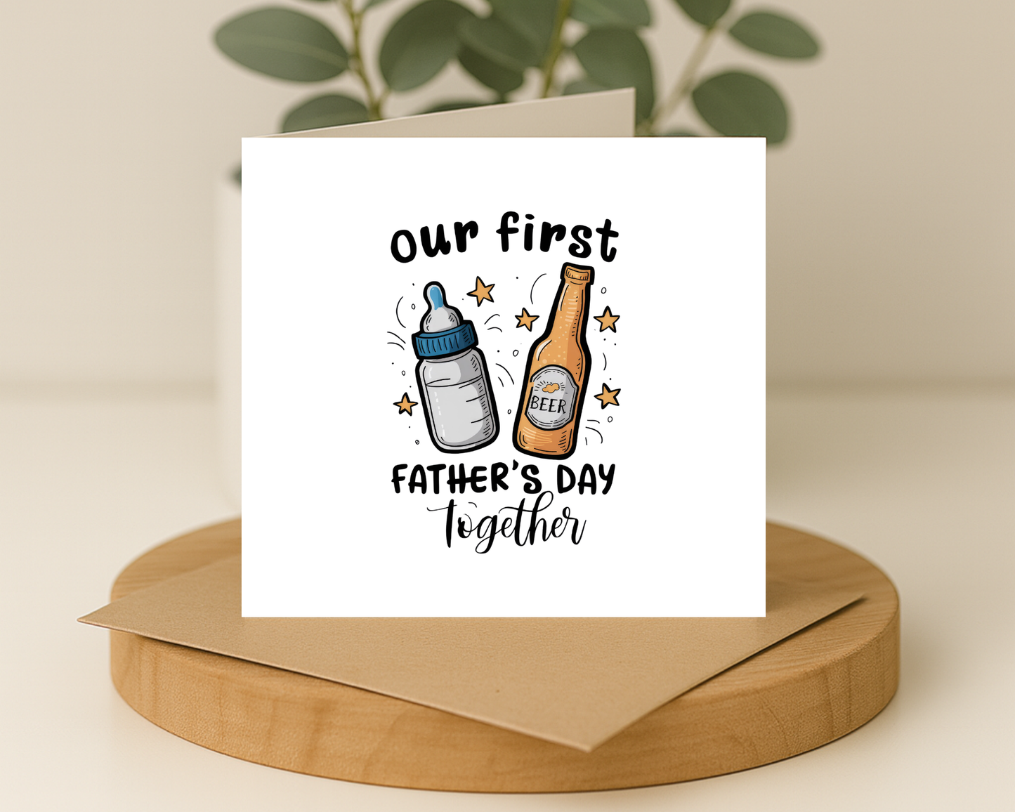 On Our First Father's Day Card