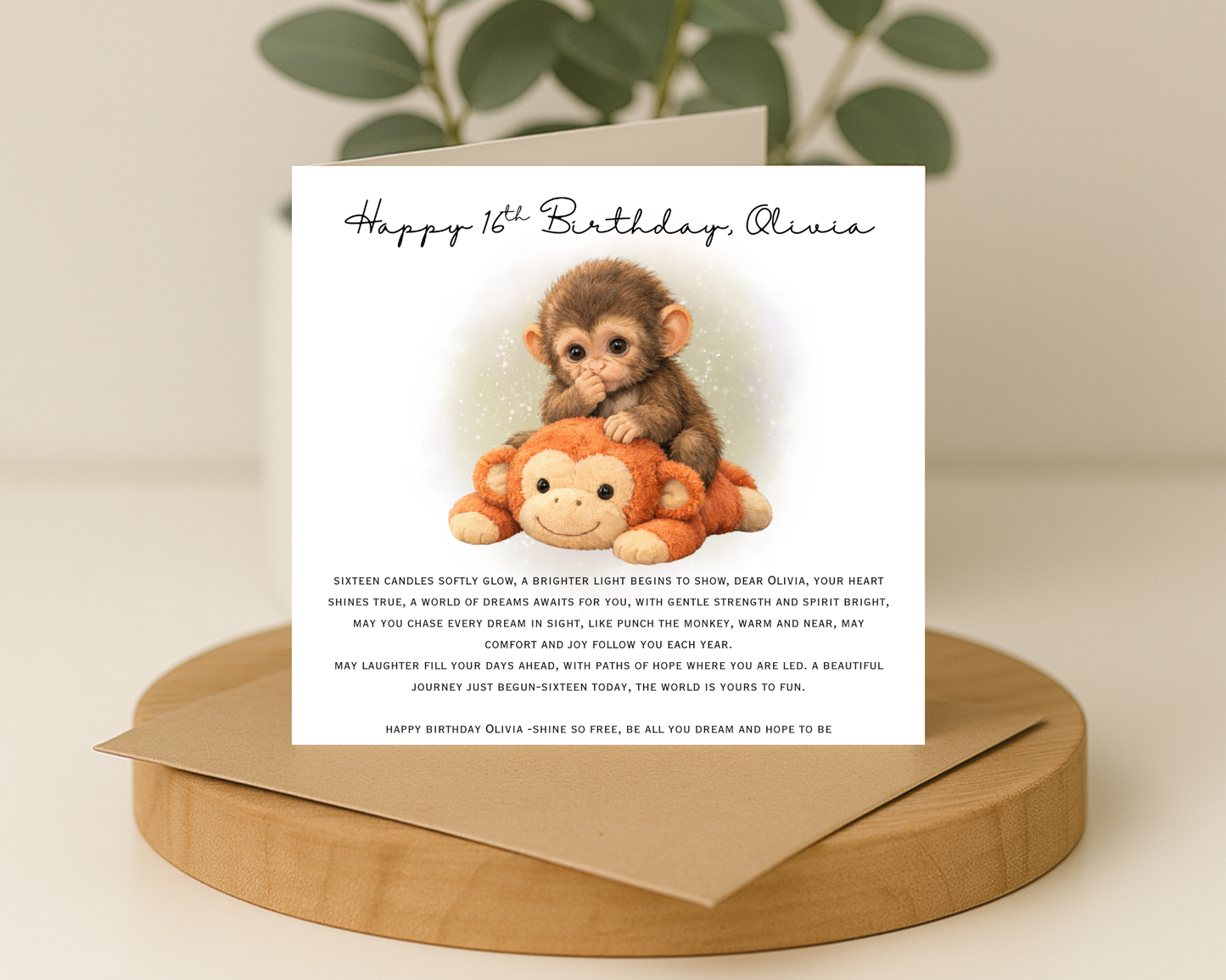 Personalised Punch Inspired Birthday Card