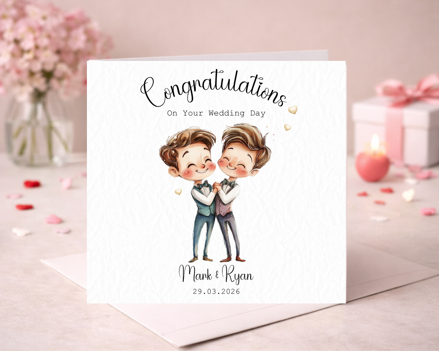 Personalised With Love On Your Wedding Day | Gay Couple