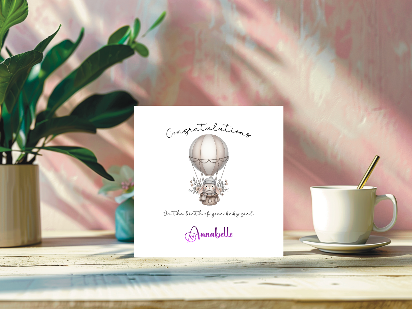 Personalised - Congratulations On The Birth Of Your Baby