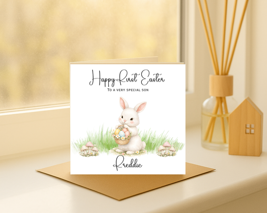 Personalised Happy Easter Card | Happy First Easter Son
