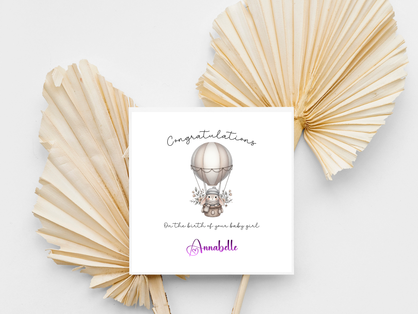 Personalised - Congratulations On The Birth Of Your Baby