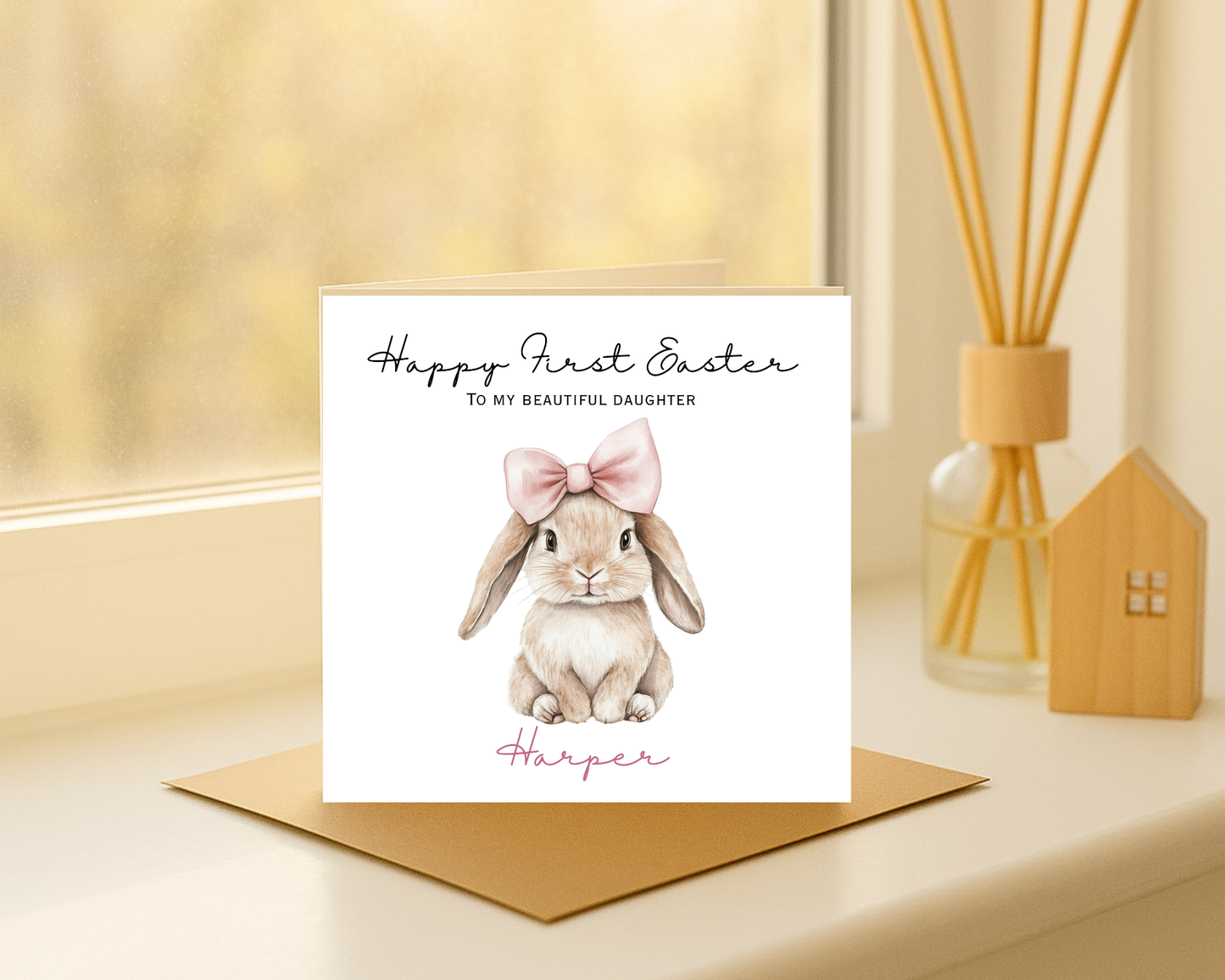 Personalised Happy Easter Card | Happy First Easter Daughter