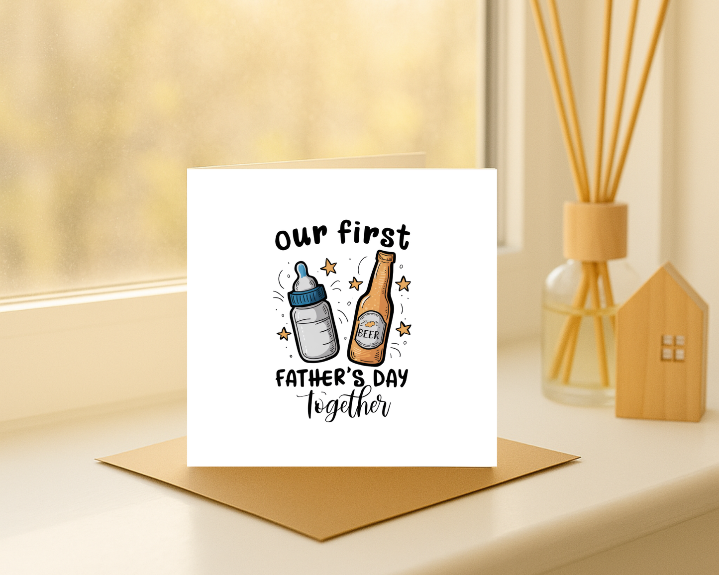 On Our First Father's Day Card