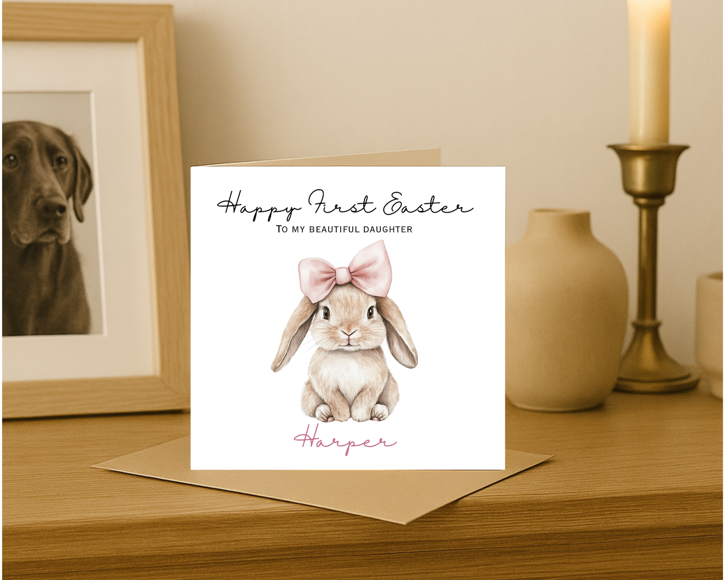 Personalised Happy Easter Card | Happy First Easter Daughter