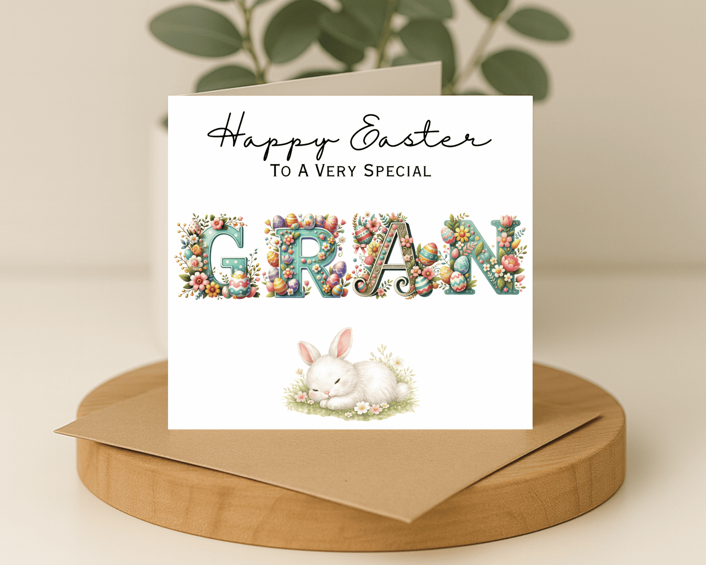 Personalised Gran Easter Card
