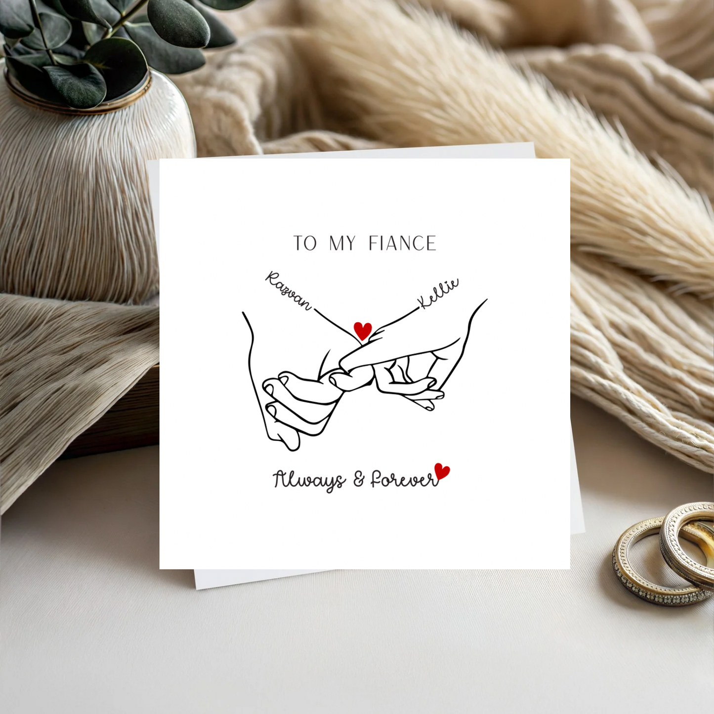 Pinky Promise Personalised Card