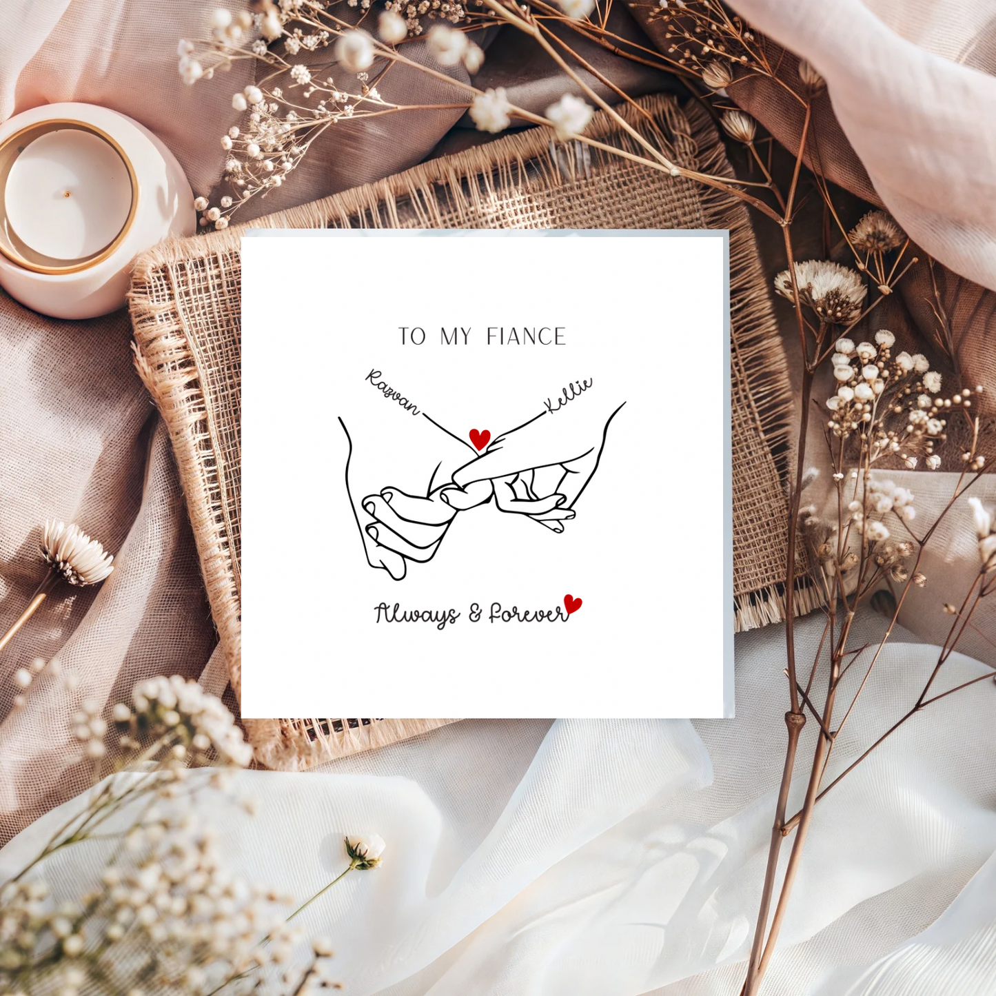 Pinky Promise Personalised Card