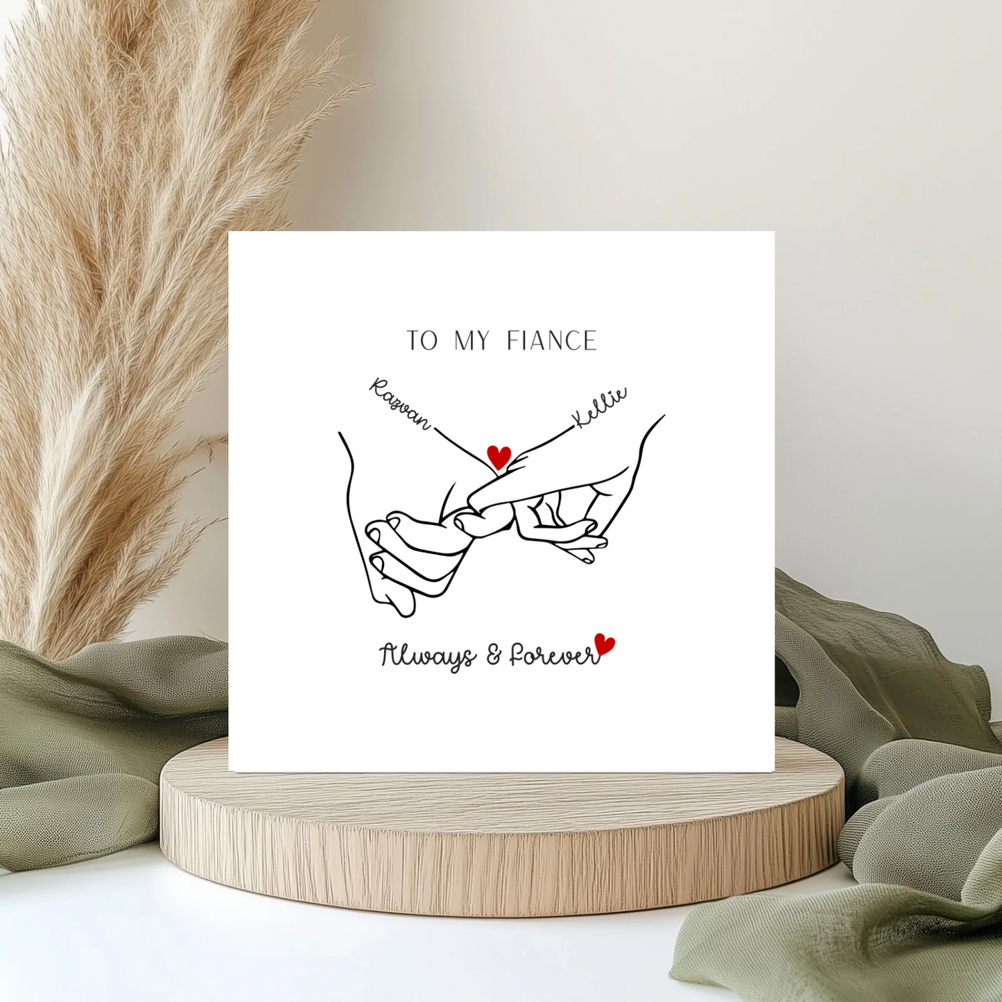 Pinky Promise Personalised Card