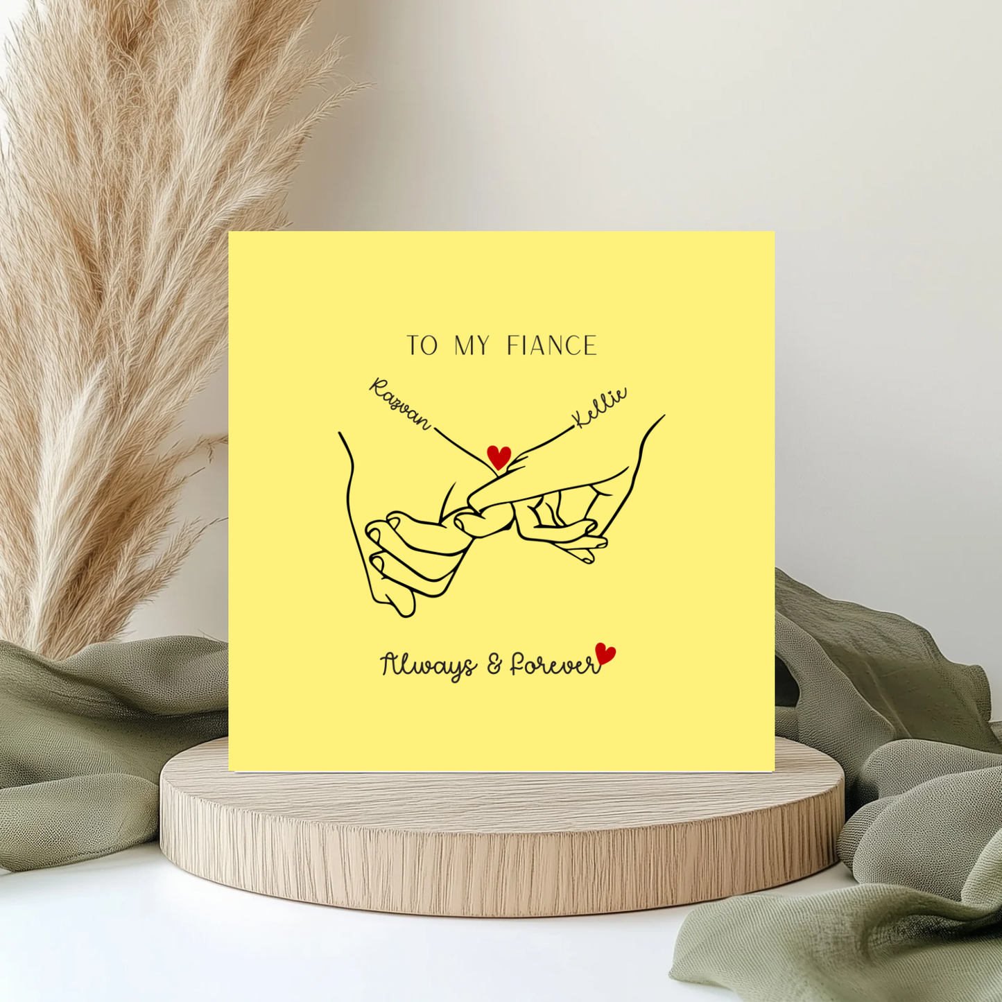 Pinky Promise Personalised Card